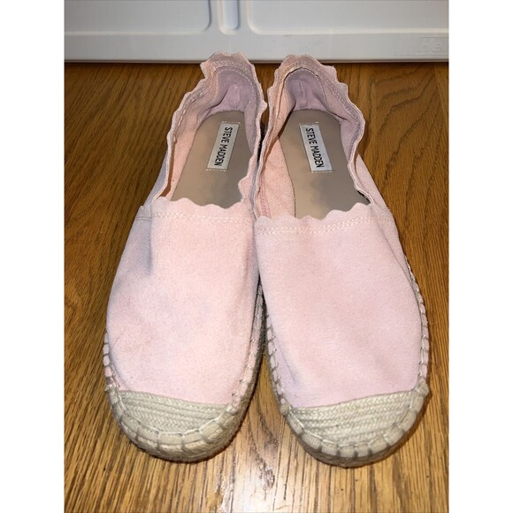 STEVE MADDEN Breanna Espadrille, Pink Suede, Women‎ Size 8 - Picture 2 of 6